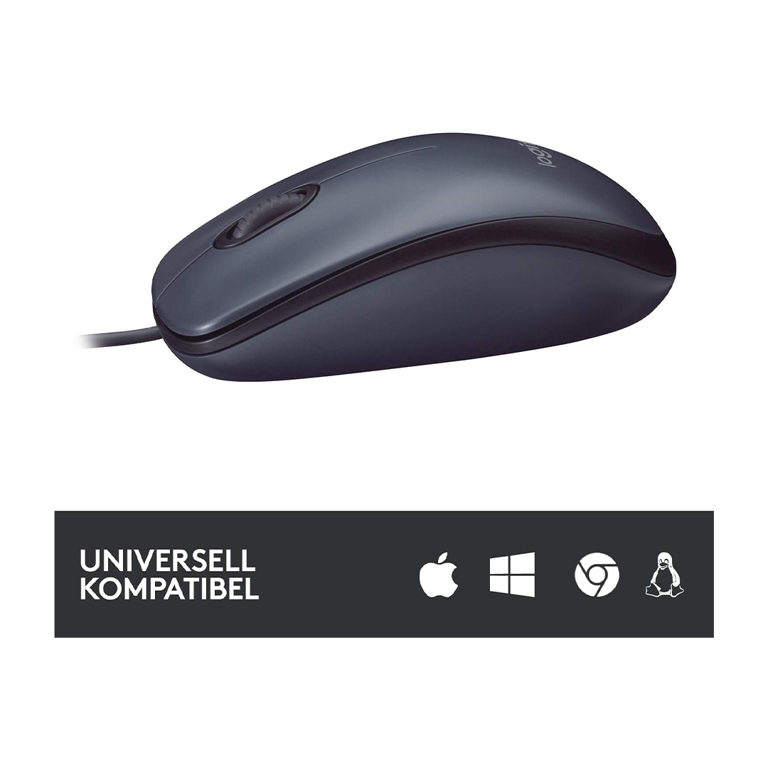 Logitech Business B100 Optical USB Mouse - Black in Qatar Logitech Business B100 Optical USB Mouse - Black in Qatar